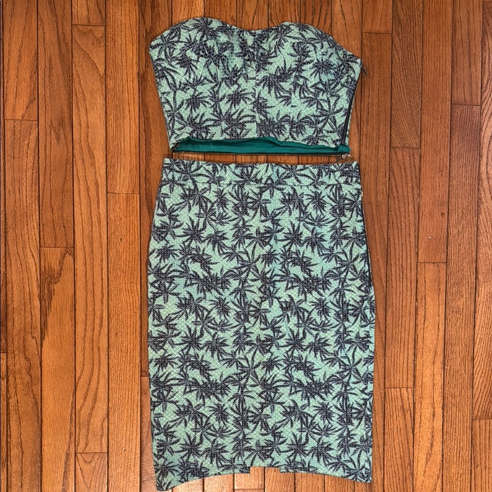 Charlie Jade Green Strapless Sweetheart Dress